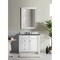 James Martin Vanities Bristol 36in Single Vanity, Bright White w/ 3 CM Charcoal Soapstone Quartz Top 157-V36-BW-3CSP - alternate 3